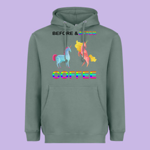 Before After Coffee Heavyweight Hoodie Designed By Bettercallsaul