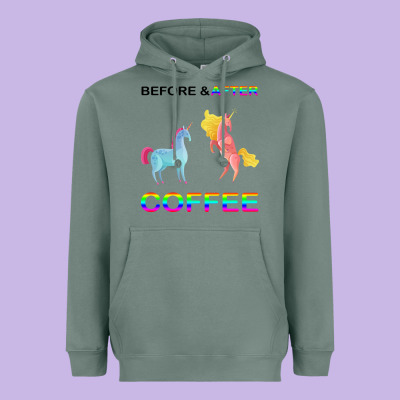 Before After Coffee Heavyweight Hoodie Designed By Bettercallsaul