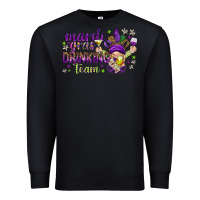 Black Mardi Gras Day Nurse Premium Sweatshirt - NancyCooperArtShop