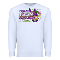 White Mardi Gras Day Nurse Premium Sweatshirt - NancyCooperArtShop