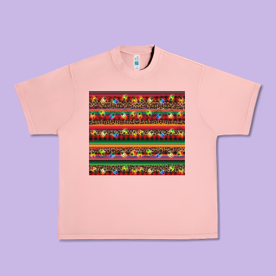 Christmas Lights Serape Urban Heavy Tee Designed By Barkaloodesign