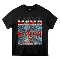 Black american mama Heavy Core Tee - BarkalooDesign