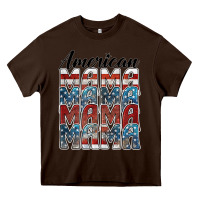 Chocolate Brown american mama Heavy Core Tee - BarkalooDesign