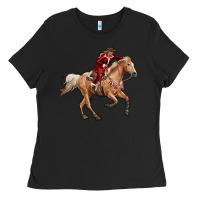 Black christmas cowgirl Ladies Tee - RanaPortraitStore