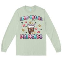 Matcha iced coffee princess Long Sleeve Tee - MaliasSmallBusiness