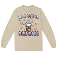 Mushroom iced coffee princess Long Sleeve Tee - MaliasSmallBusiness