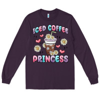 Plum iced coffee princess Long Sleeve Tee - MaliasSmallBusiness