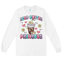 White iced coffee princess Long Sleeve Tee - MaliasSmallBusiness
