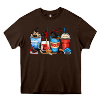 Chocolate Brown hockey begins after coffee cups Heavy Core Tee - Zillion Design Studio