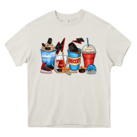 Cream hockey begins after coffee cups Heavy Core Tee - Zillion Design Studio