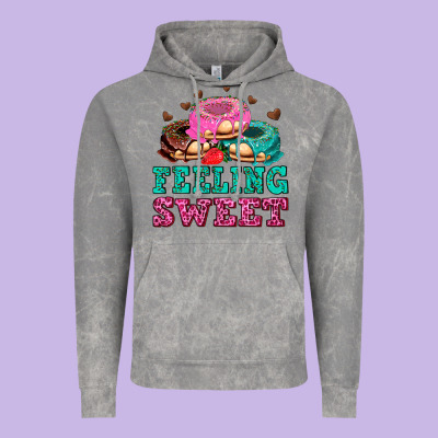 Feeling Sweet Donuts Vintage Hoodie Designed By Adodesignshop
