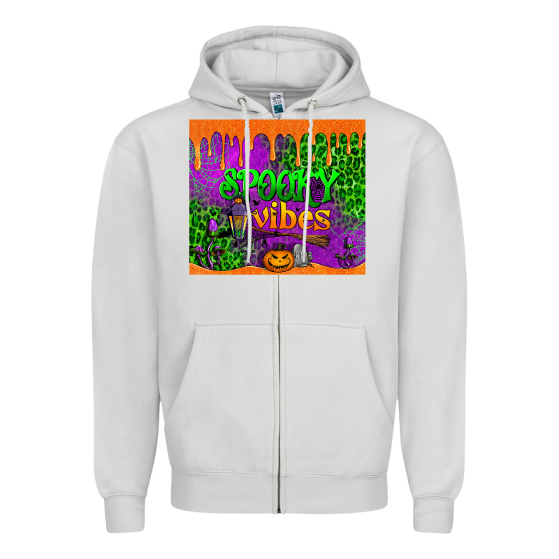 Spooky Vibes Tumbler Zipper Hoodie by BundleAndBundleShop | Teevron