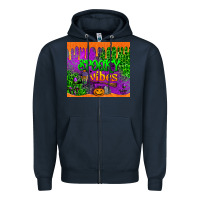 Navy spooky vibes tumbler Zipper Hoodie - BundleAndBundleShop