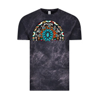 Cloud Black western turquoise aztec cowhide serape  rainbows Vintage Tee - AdoDesignShop