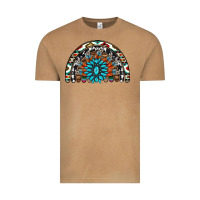 Vintage Camel western turquoise aztec cowhide serape  rainbows Vintage Tee - AdoDesignShop