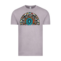 Vintage Zinc western turquoise aztec cowhide serape  rainbows Vintage Tee - AdoDesignShop