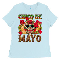 Baby Blue Cinco de Mayo Ladies Tee - texasbilliewilder