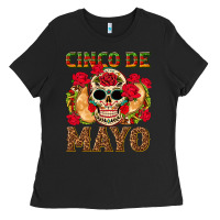 Black Cinco de Mayo Ladies Tee - texasbilliewilder
