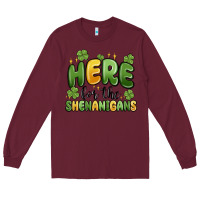 Burgundy here for the shenanigans Long Sleeve Tee - MaliasSmallBusiness