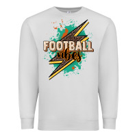 Dove Grey Football vibes Premium Sweatshirt - NancyCooperArtShop