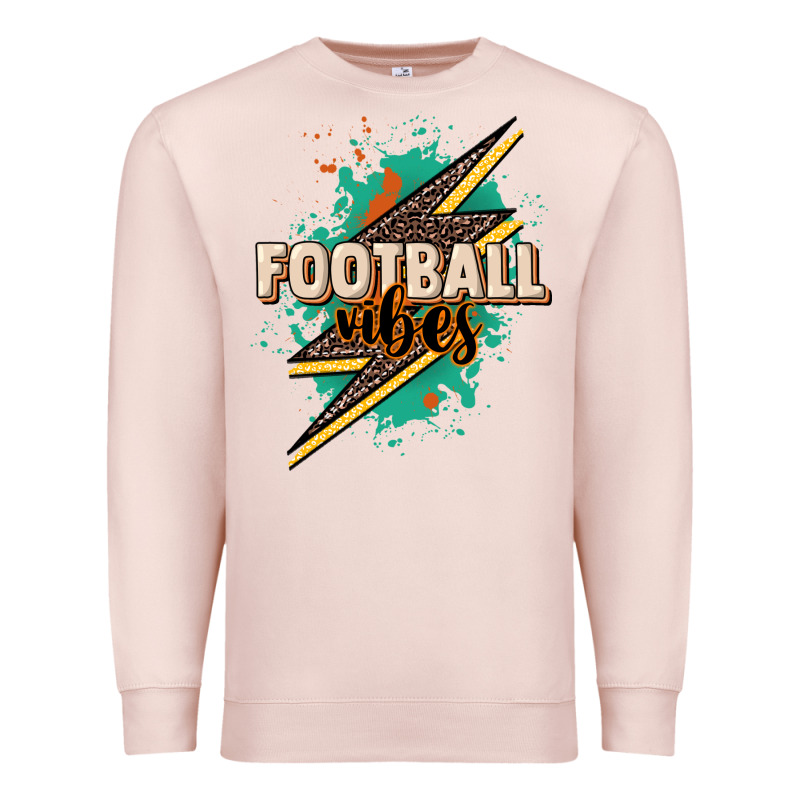Football Vibes Premium Sweatshirt by NancyCooperArtShop | Teevron