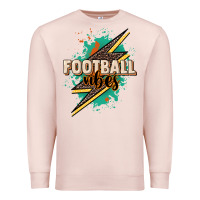 Pale Pink Football vibes Premium Sweatshirt - NancyCooperArtShop