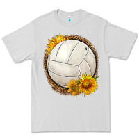 Dove Grey western volleyball with sunflower Premium Tee - HRA Design Shop