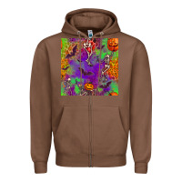 Chestnut halloween party seamless pattern Zipper Hoodie - BundleAndBundleShop