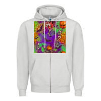 Dove Grey halloween party seamless pattern Zipper Hoodie - BundleAndBundleShop