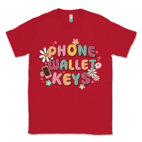 Red phone wallet keys Classic Tee - MaliasSmallBusiness