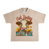 French Oak heifer with sunflowers Urban Heavy Tee - LillyAllenDesigns