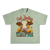 Oil Green heifer with sunflowers Urban Heavy Tee - LillyAllenDesigns