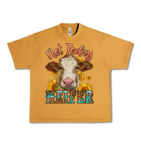 Peanut Butter heifer with sunflowers Urban Heavy Tee - LillyAllenDesigns