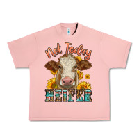 Salmon heifer with sunflowers Urban Heavy Tee - LillyAllenDesigns