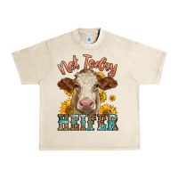 Sandshell heifer with sunflowers Urban Heavy Tee - LillyAllenDesigns