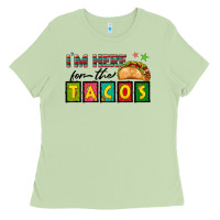 Matcha I'm Here For The Tacos Ladies Tee - texasbilliewilder