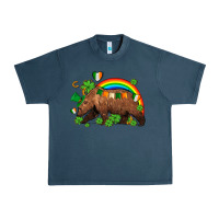 Midnight Navy st patricks bear ado Urban Heavy Tee - AdoDesignShop