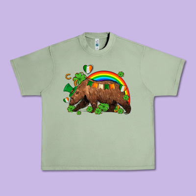 St Patricks Bear Ado Urban Heavy Tee Designed By Adodesignshop