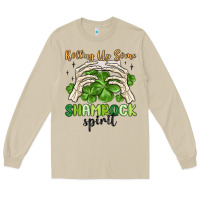 Mushroom rolling up some shamrock spirit Long Sleeve Tee - MaliasSmallBusiness