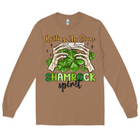 Toasted Coconut rolling up some shamrock spirit Long Sleeve Tee - MaliasSmallBusiness