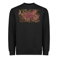 Black Camouflage Pink Leopard Background Heavyweight Sweatshirt - Jasminsmagicworld