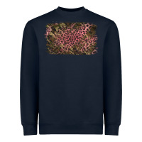 Navy Camouflage Pink Leopard Background Heavyweight Sweatshirt - Jasminsmagicworld