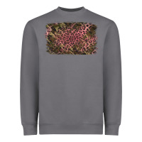 Storm Camouflage Pink Leopard Background Heavyweight Sweatshirt - Jasminsmagicworld