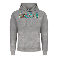 Cloud Rock groovy with peace  sign flowers Vintage Hoodie - Artiststas