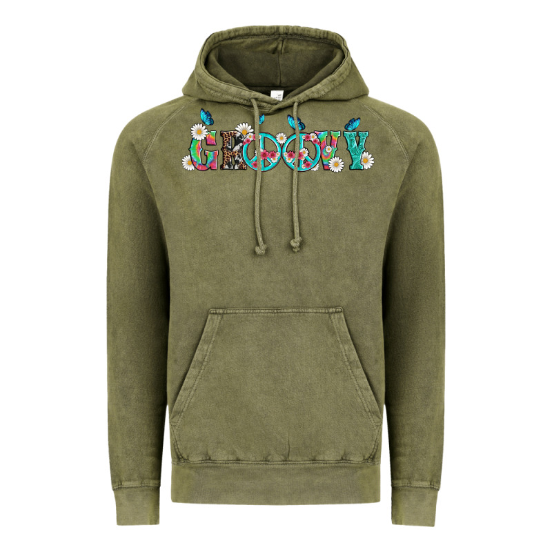 Groovy With Peace  Sign Flowers Vintage Hoodie by Artiststas | Teevron