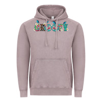 Vintage Zinc groovy with peace  sign flowers Vintage Hoodie - Artiststas
