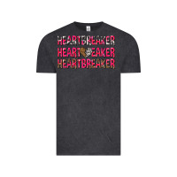 Vintage Black heartbreaker with leopard and cowhide Vintage Tee - NancyCooperArtShop