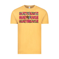 Vintage Mustard heartbreaker with leopard and cowhide Vintage Tee - NancyCooperArtShop