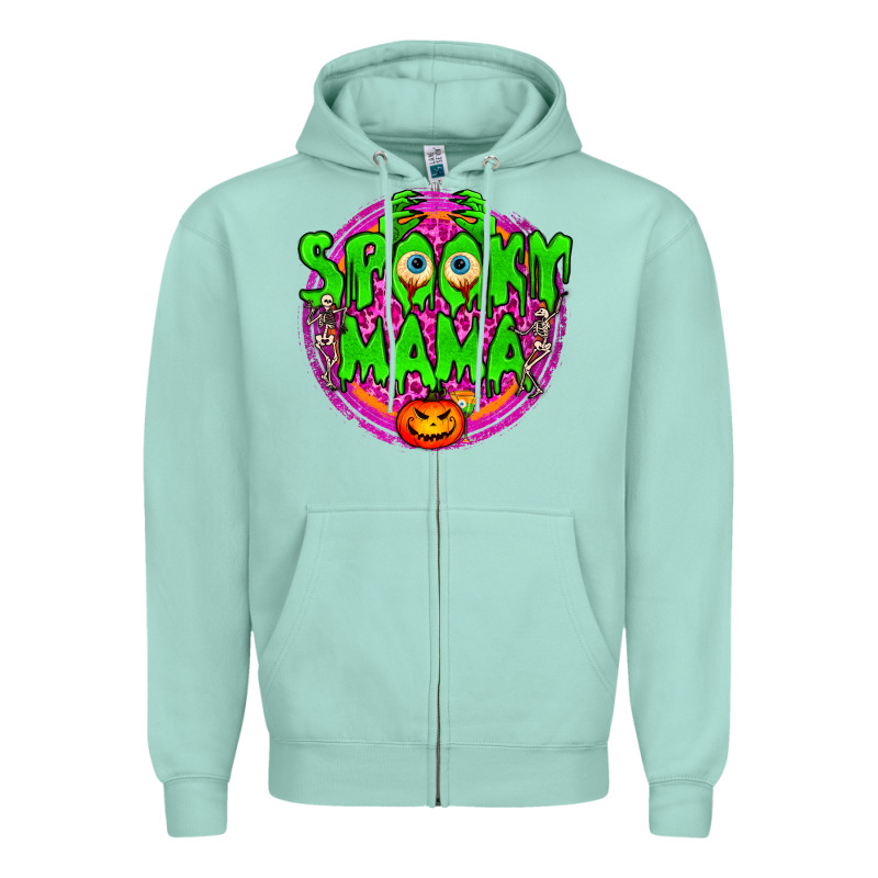 Spooky Mama Zipper Hoodie by BundleAndBundleShop | Teevron