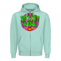 Seafoam spooky mama Zipper Hoodie - BundleAndBundleShop